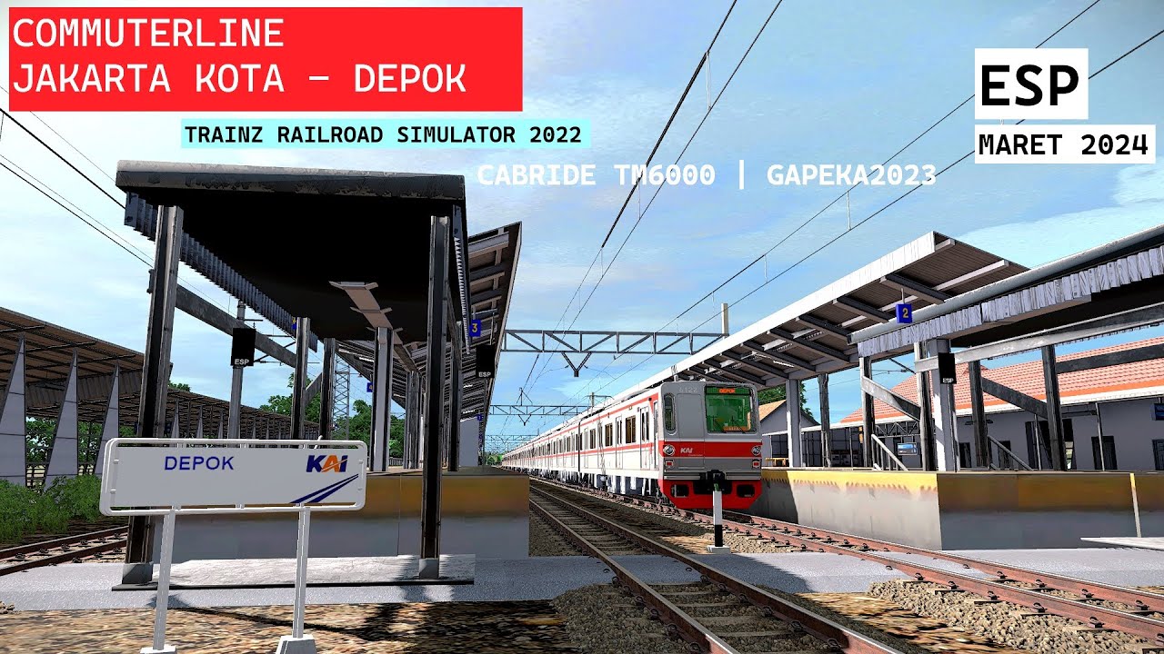 FULL TRIP COMMUTERLINE JAKARTA KOTA DEPOK | TRAINZ SIMULATOR INDONESIA