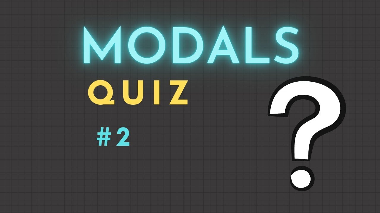 Modals quiz 2 | Basic English for you |Do you want to improve your English skills |