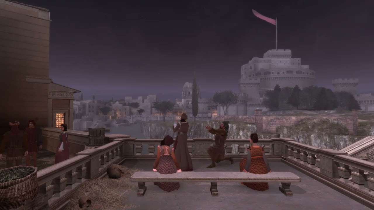 Assassin's Creed Brotherhood - Castel Sant'Angelo at Night [Ambience/No Music]