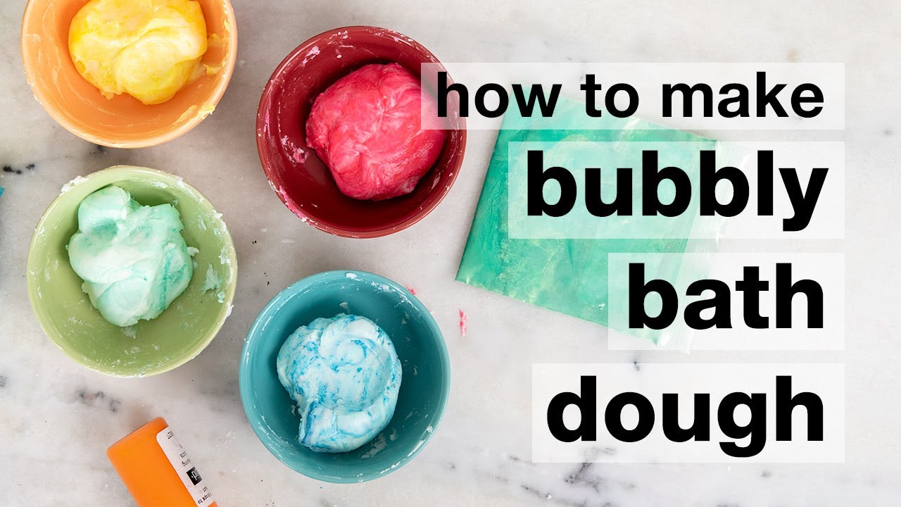 How to Make DIY Bubbly Bath Dough (great for kids!) // Humblebee & Me