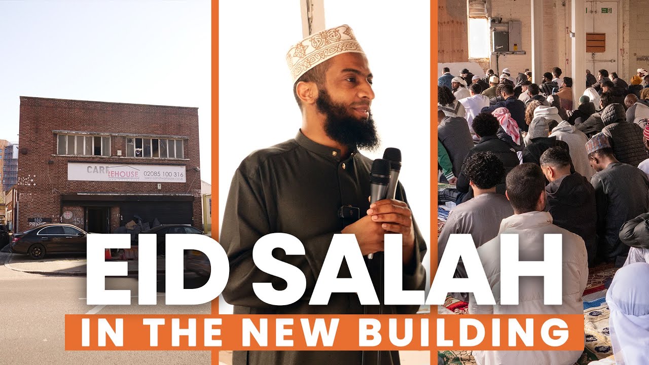 'EID SALAH IN THE NEW BUILDING #daarhadeeth #expansion