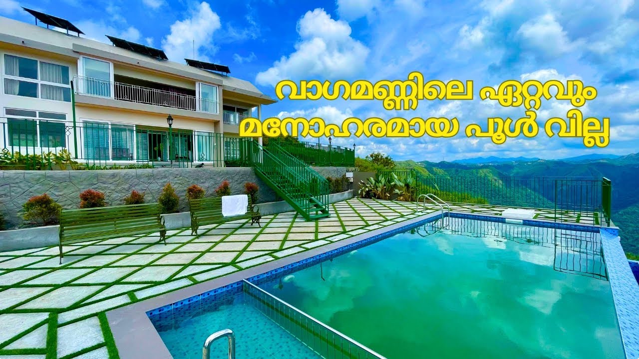 03 Bedroom Private Pool Villa Vagamon | Sunset View From Infinity Pool | 360° View | Hippiecamps