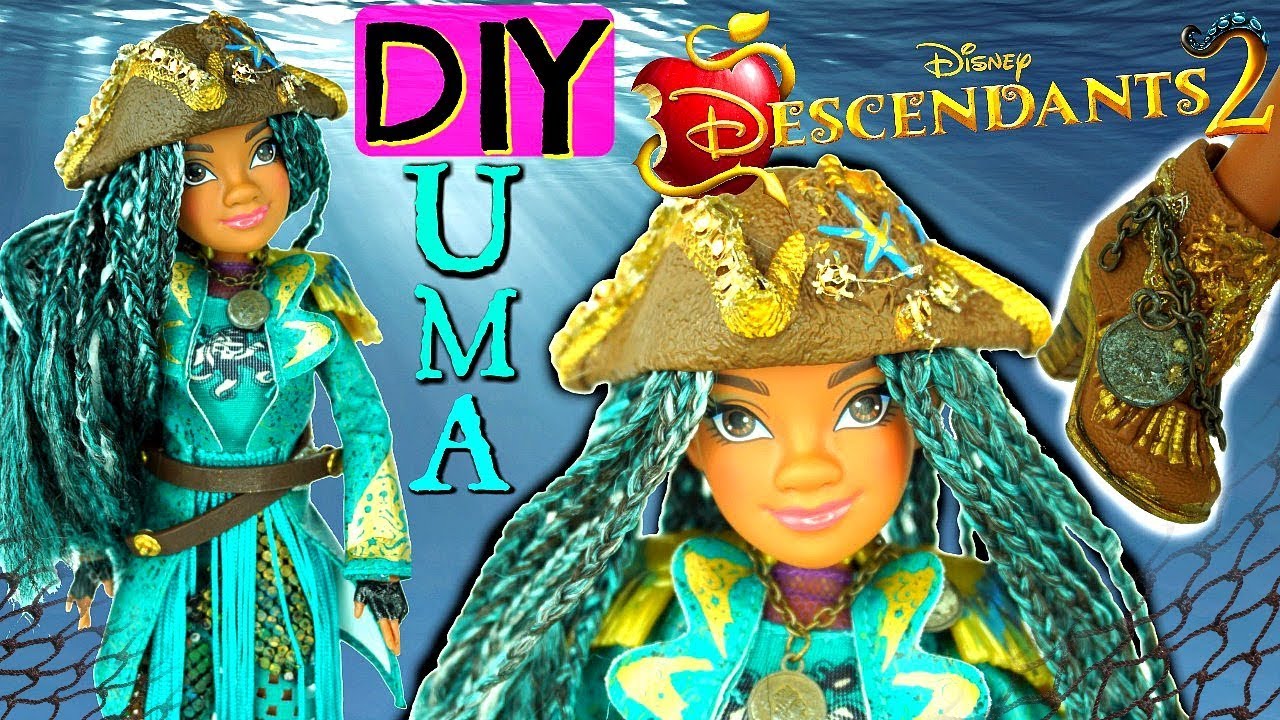 DISNEY DESCEDANTS 2 DIY Custom Made UMA Isle Of The Lost Doll