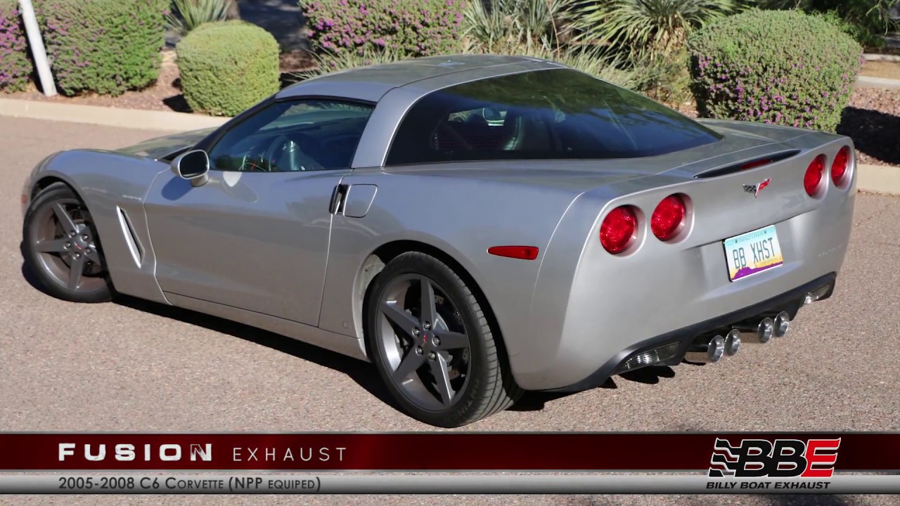Changed Corsa for a Billy Boat Exhaust FUSION System on a C6 Corvette...