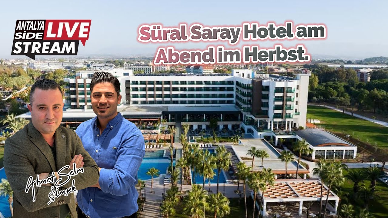 Süral Saray Hotel am Abend im Herbst.