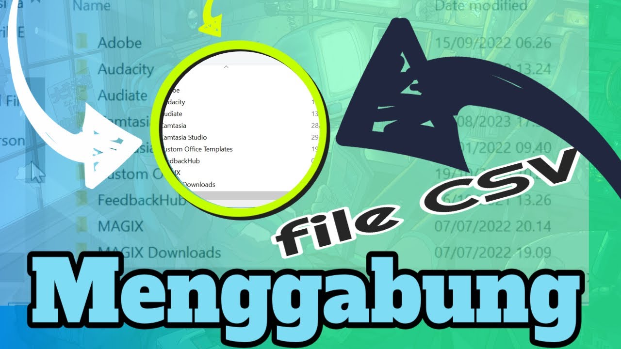 Menggabung Data File CSV dan Mengubahnya ke Bentuk Tabel di Excel