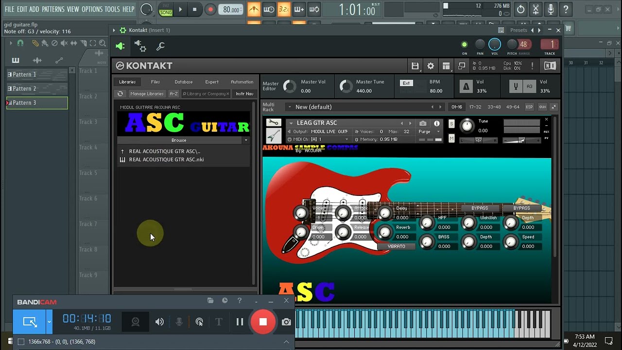 GUITAR  REAL kompas samples kontakt