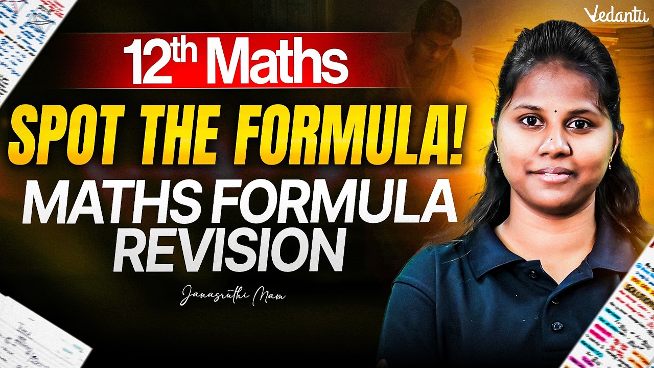 12th Maths | Spot the Formula and Formula Revision | Public Exam 2026 | Janasruthi Ma'am