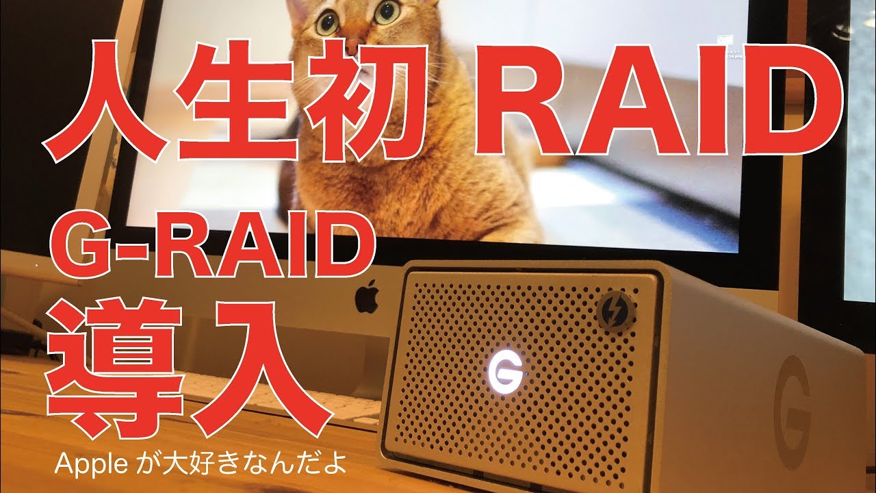 はずかしながら初めてRAID導入／G-RAID with Thunderbolt3