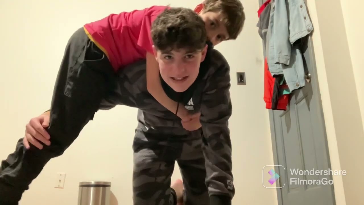 WRESTLING WITH MY BROTHER BUT I’M ON MY KNEES ONLY (CRAZY!!!)
