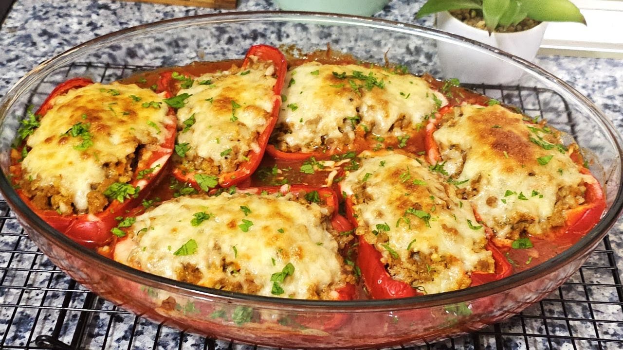 O alta forma de a pregati  Ardei Umpluti  la Cuptor | Reteta simpla si delicioasa