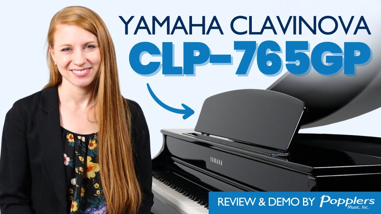 Yamaha CLP-765GP Clavinova Digital Piano | Review and Playing Demonstration | Popplers Music