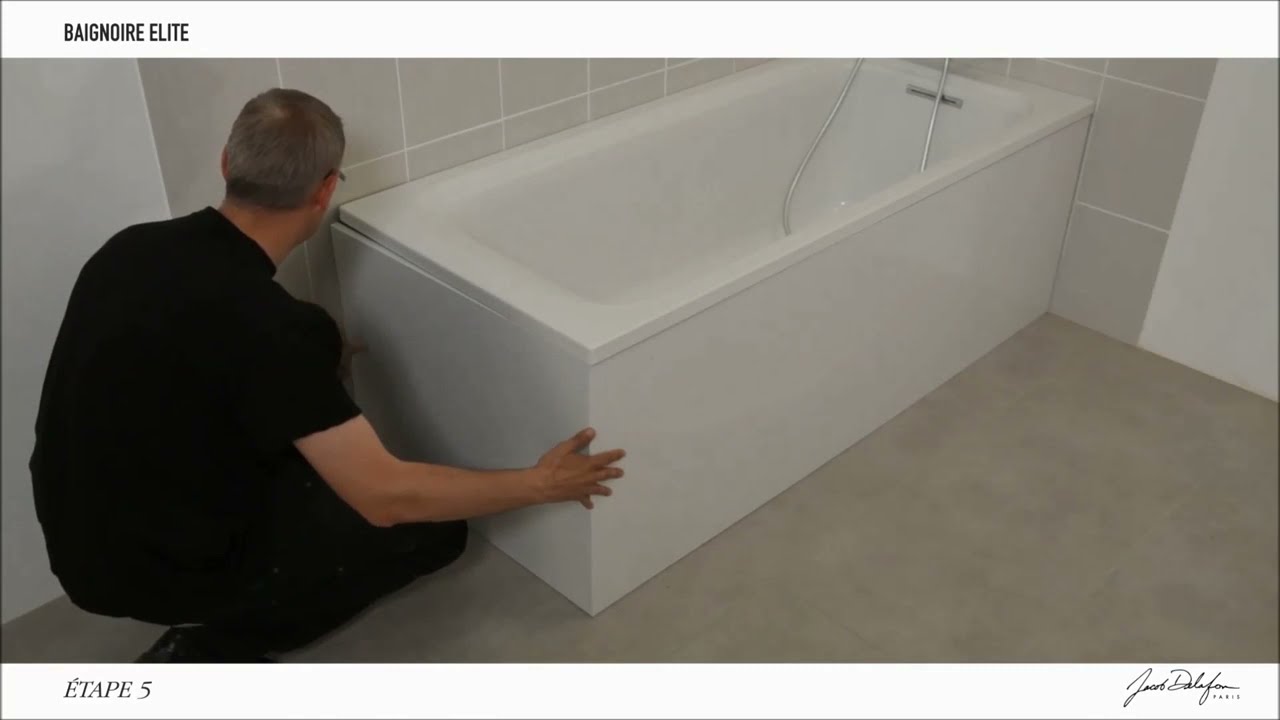 Comment installer une baignoire Elite de chez Jacob Delafon ?