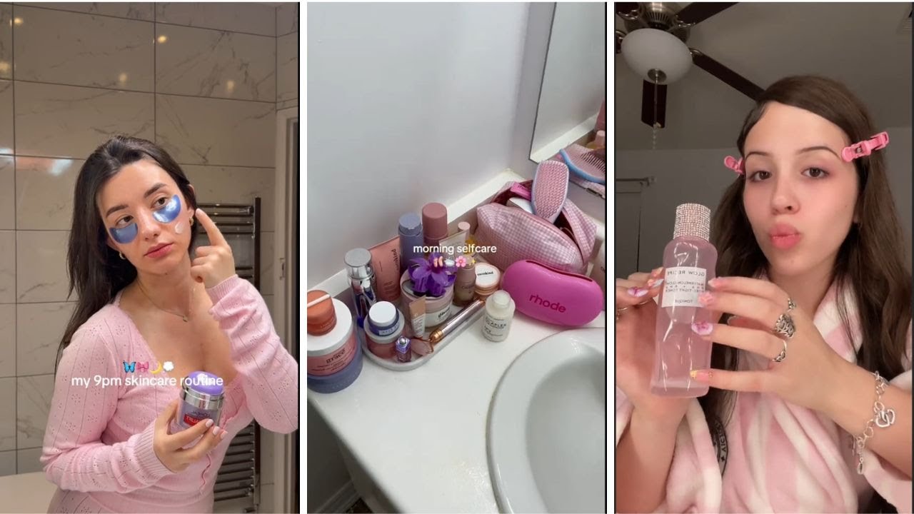 Skincare routine tiktok compilation 5