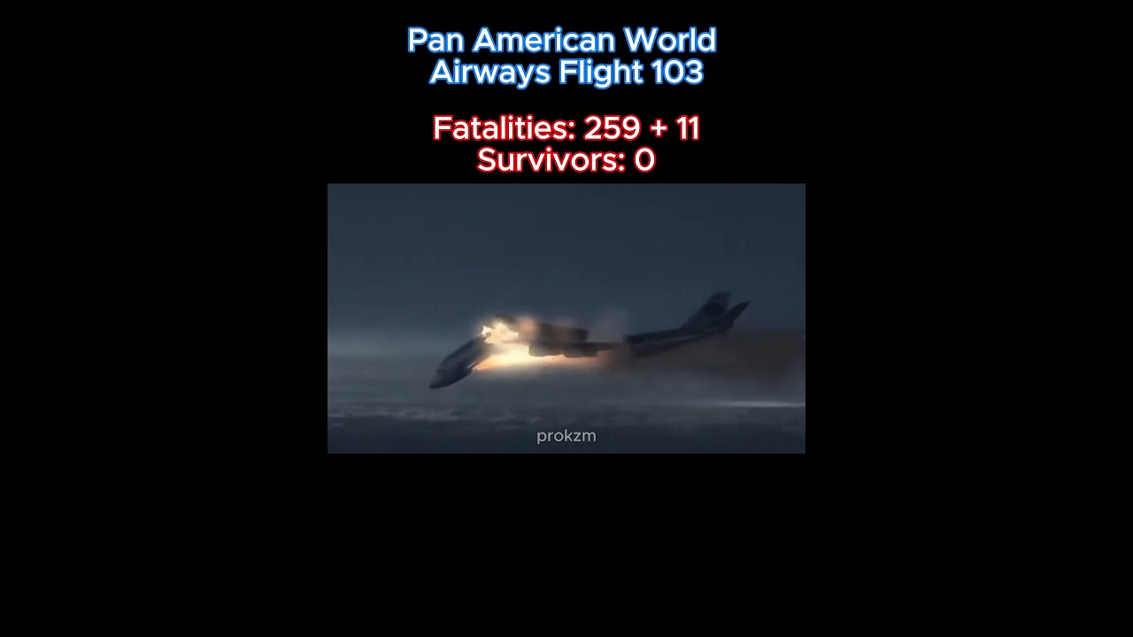 Pan American World Airways Flight 103  #aviation  #planecrash