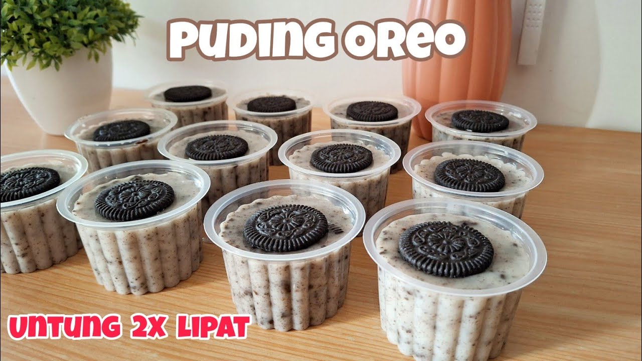 PUDING OREO CUP | puding cantik ide jualan, untung banyak pakai resep ini