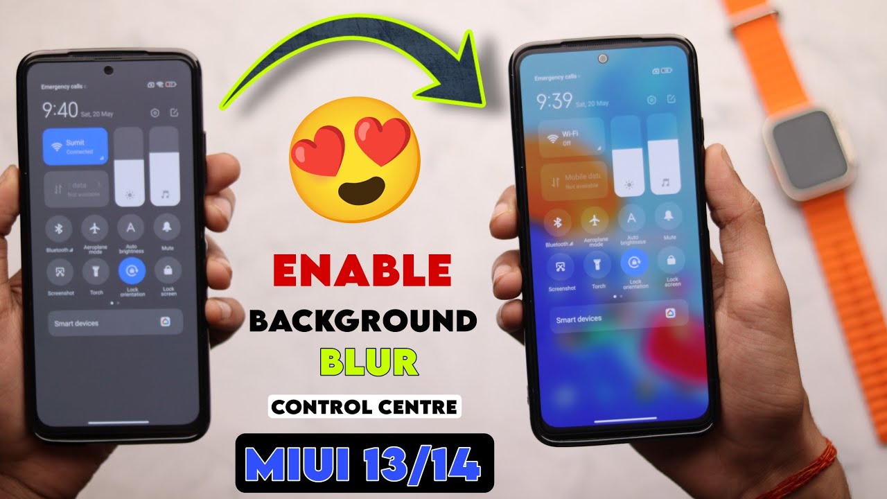 Enable Control Centre Blur 4Gb+ Devices On Miui 13 & Miui 14 | Control Centre Background Blur
