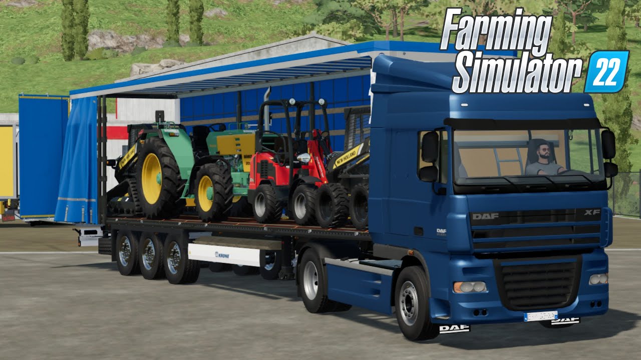FS22 - DAF XF 105 with KRONE TRAILER - NEW TRUCK MOD for Farming Simulator 2022 Roleplay Mods