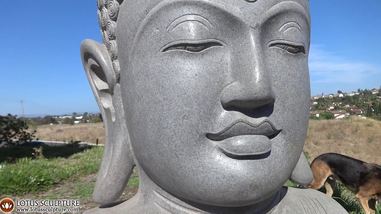 Large Buddha Head, Garden Big Buddha Bust www.lotussculpture.com