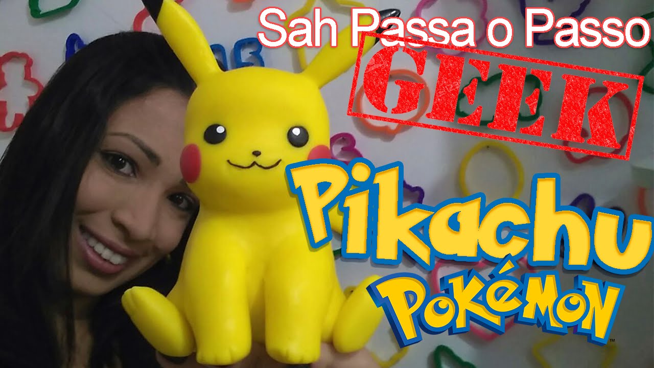 DIY- Pikachu (Pokemon) em Biscuit - Sah Passa o Passo GEEK