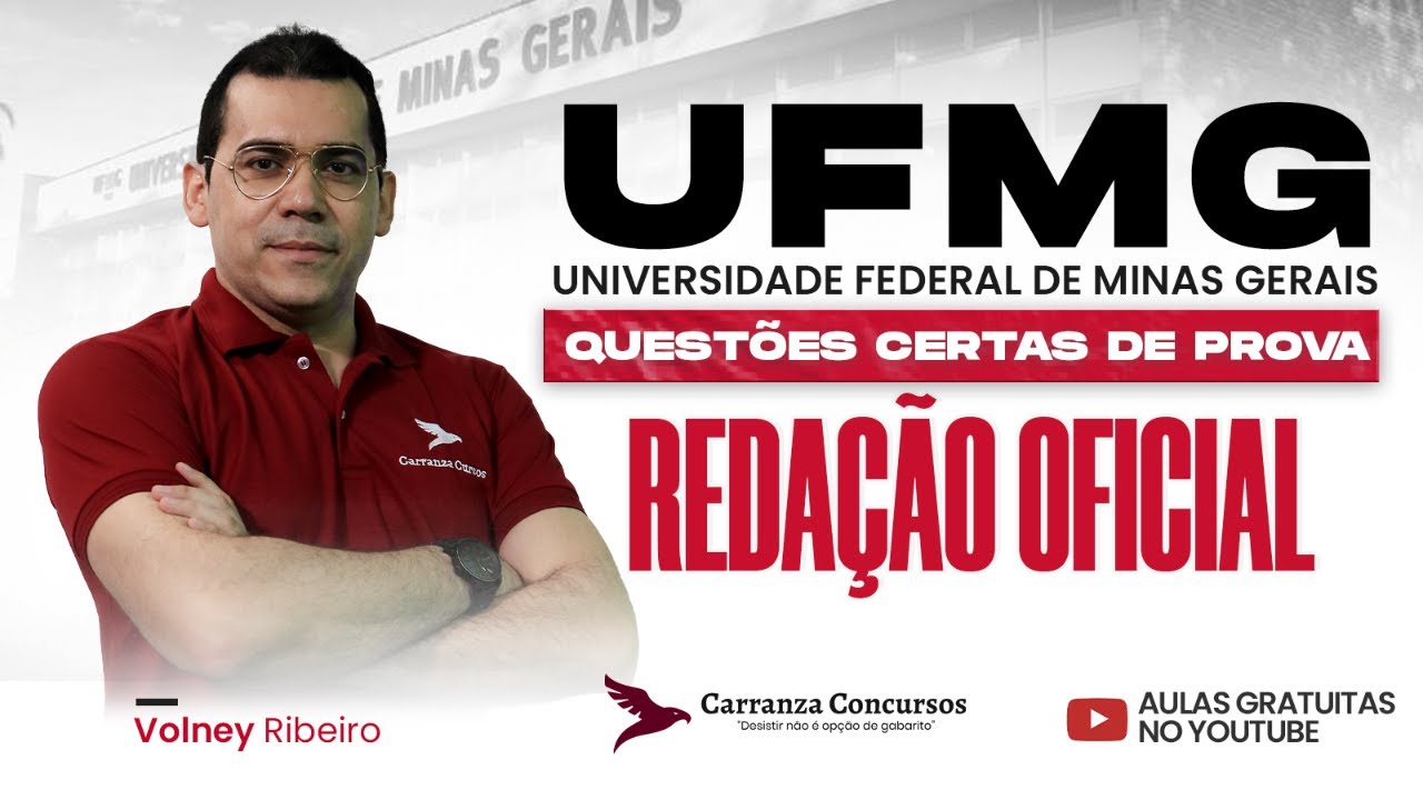 Concurso UFMG | Redação Oficial para Concursos | Aula Completa