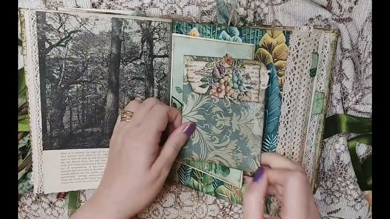Forest Dreams Rachandbellacrafts Junk Journal Flip Through