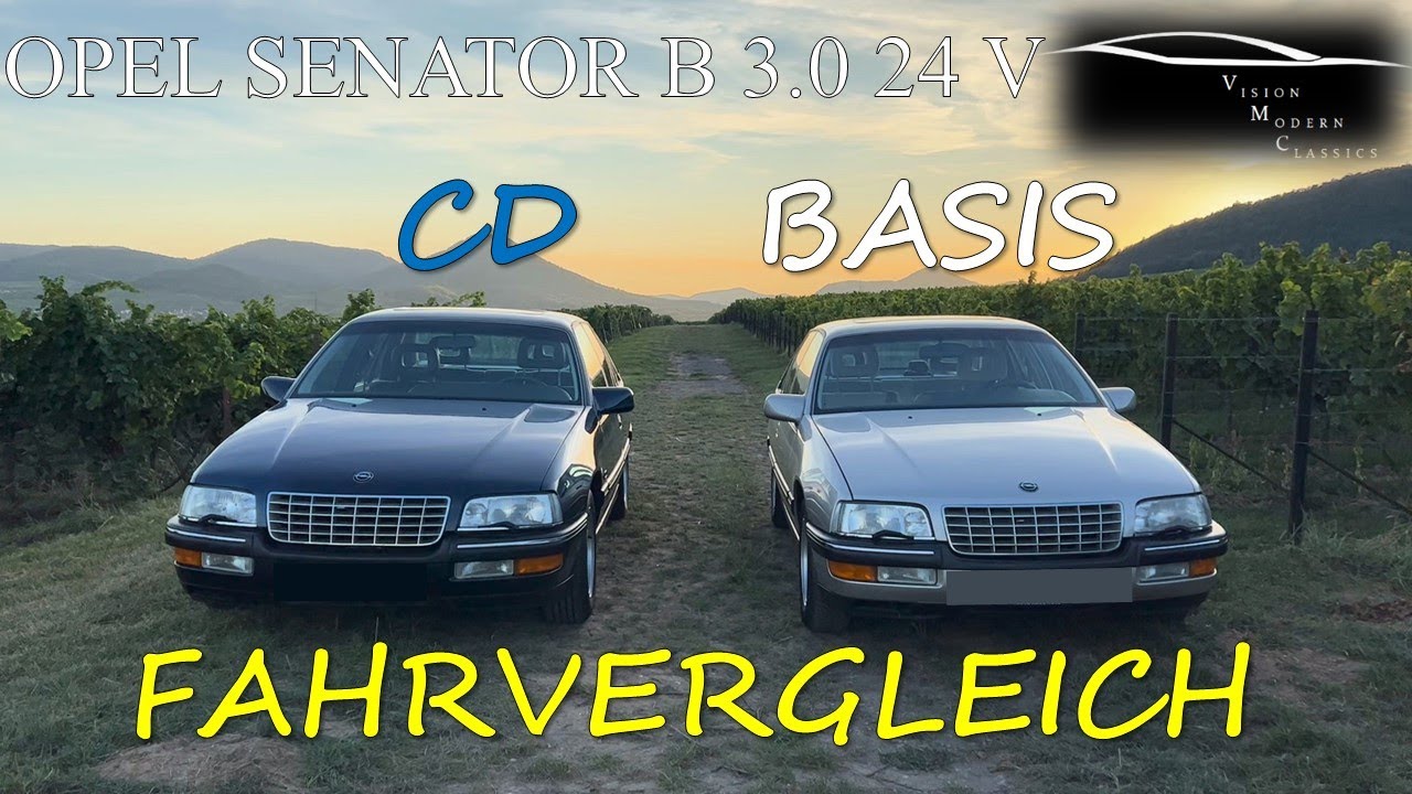 Opel Senator 3.0 24v Fahrvergleich | Senator gegen CD,0-100, 100-200 km/h, vMax (GPS Messung)