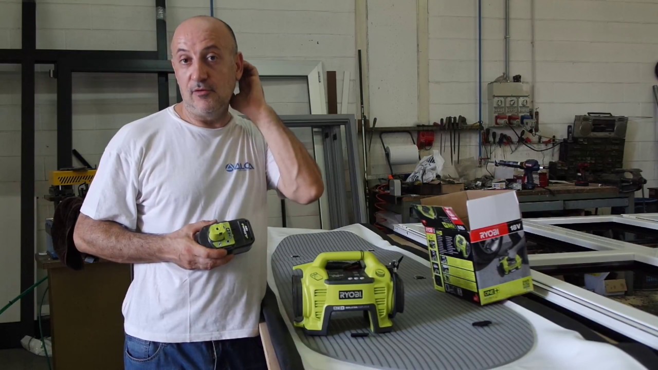 ryobi compressore a batteria 18v ryobi one +
