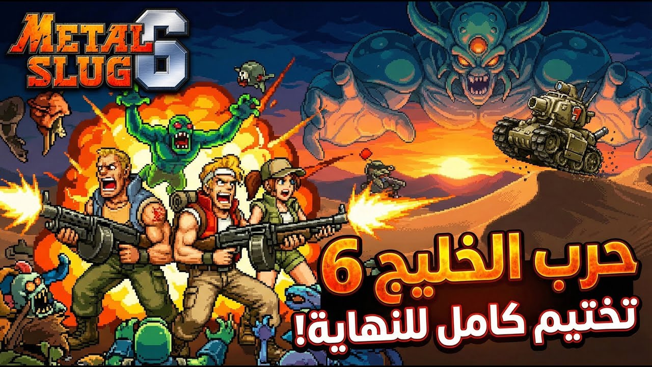 Metal Slug 6 | حرب الخليج | Full Walkthrough + Boss Fights | Retro Arcade Gameplay