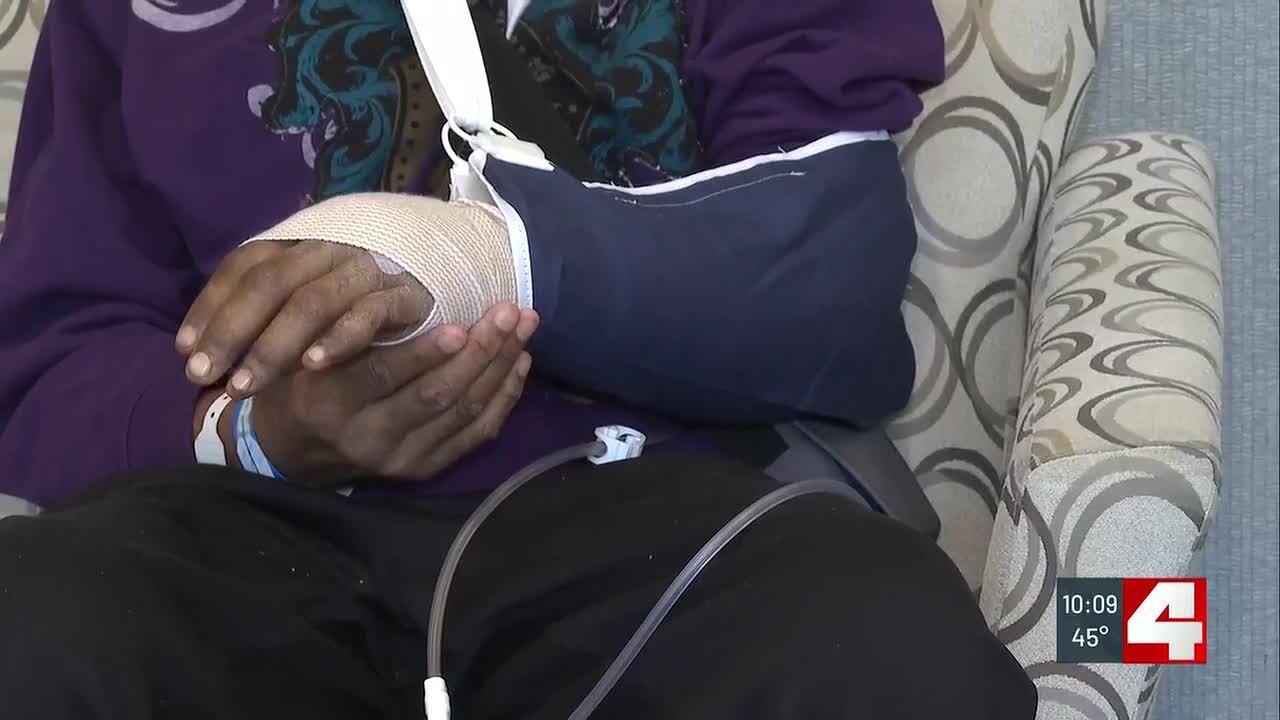 Only on 4: North St. Louis man recovering after attack by two dogs