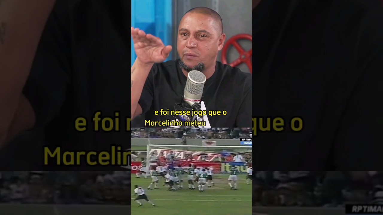 Roberto Carlos fala sobre cobrança de falta de Marcelinho Carioca no PodPah 