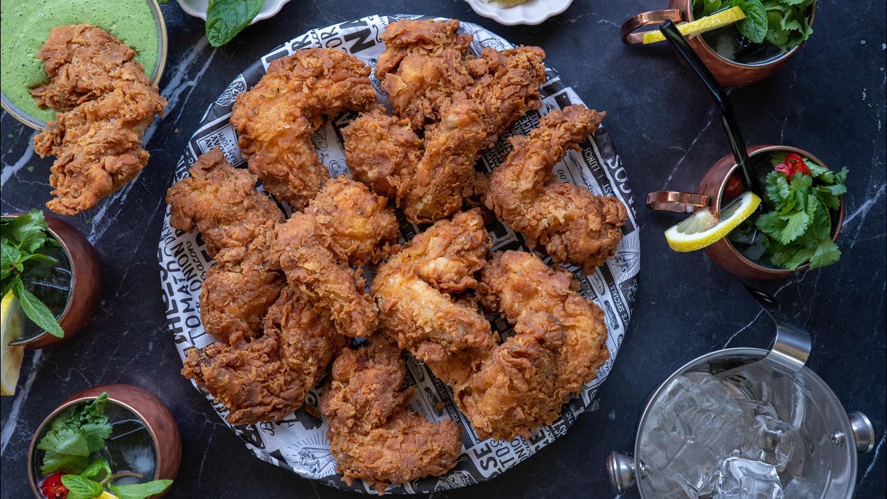 כנפיים בסגנון kfc וקוקטייל מוסק מיול לערב מושלם