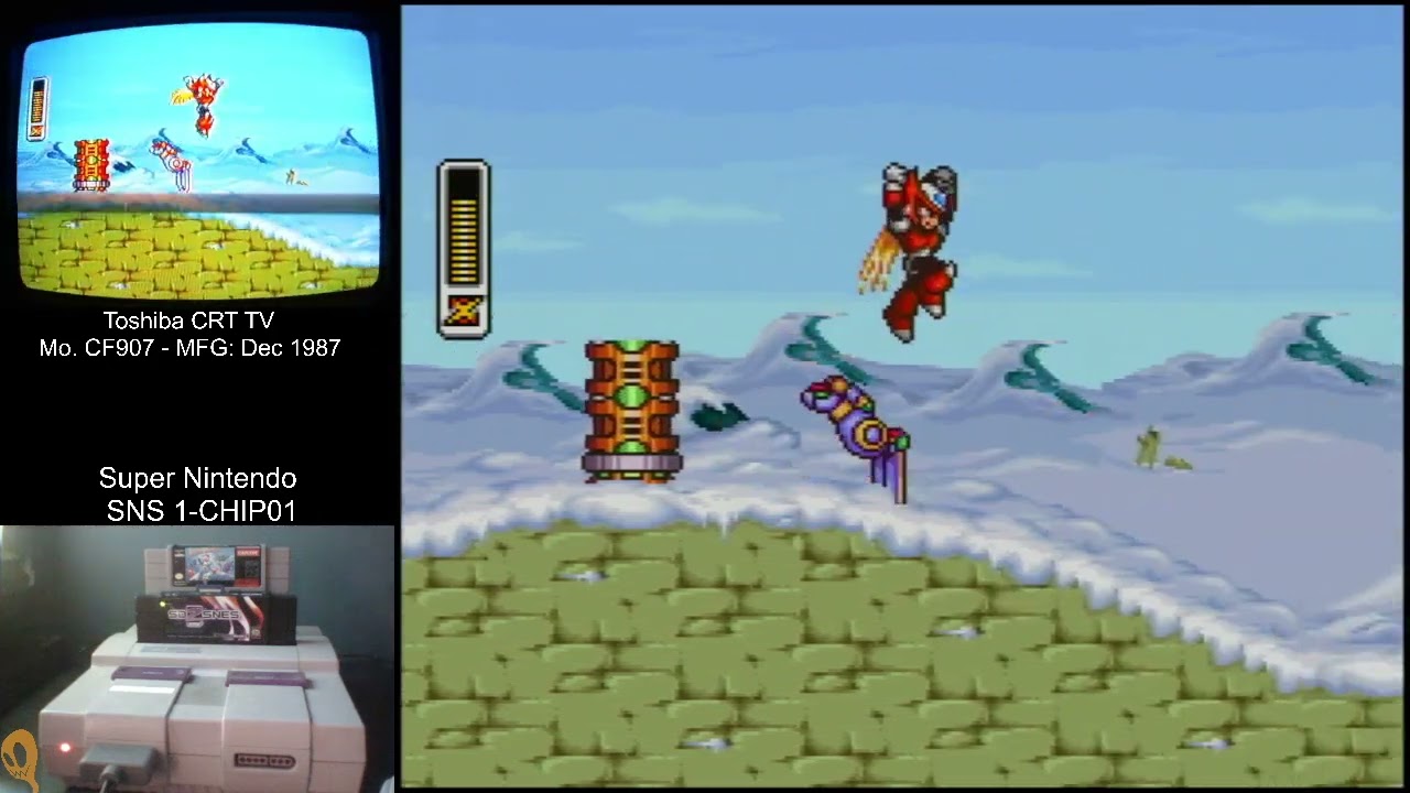 Megaman X USA (Zero Playable Canonical Sprites v1) [By Programer Peru] - Real Hardware 4:3 U