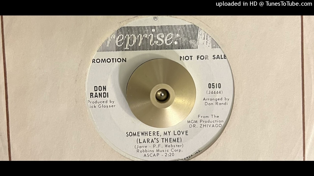 Don Randi - Somewhere, My Love (Lara's Theme) (Reprise) 1966