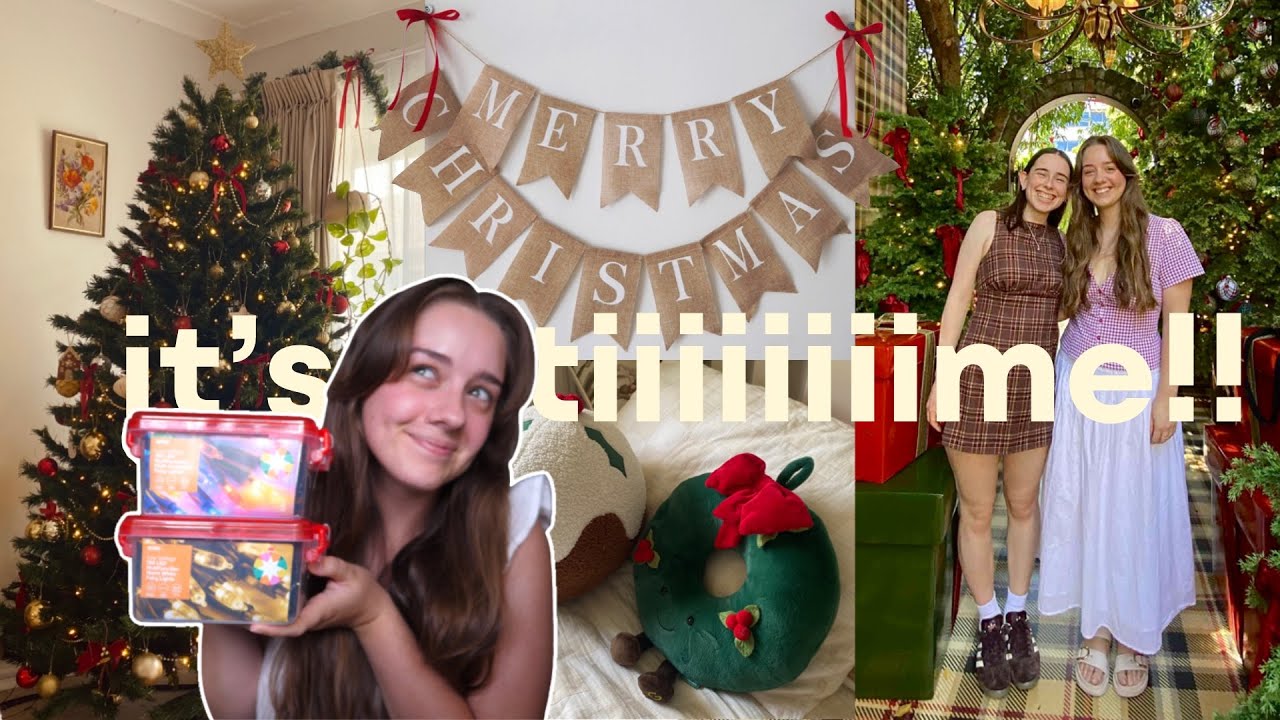 Christmas decorating, baking, lots of time with friends, and The Grounds xx