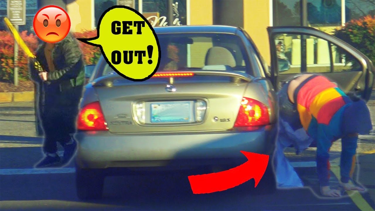 Sneaking Into Peoples Cars Prank Part 3