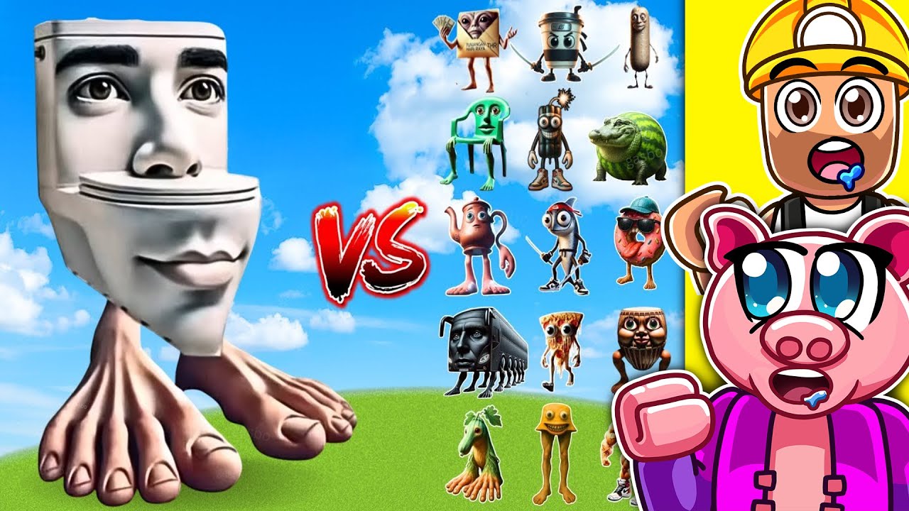 TOILET MUKA KAKI vs VŠECHNY ANOMALY BRAINROTY!