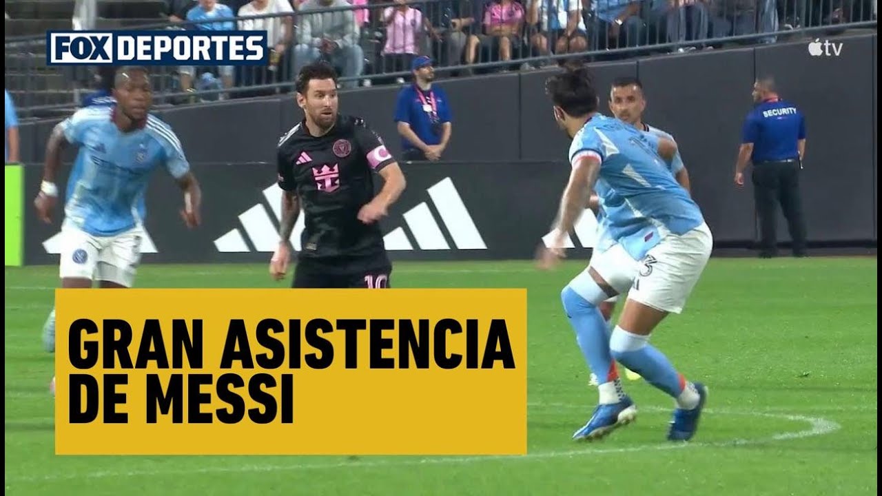 😎🤝 GRAN PASE DE MESSI para gol de Baltasar Rodr&iacute;guez | New York City FC 0-1 Inter Miami | MLS 2025