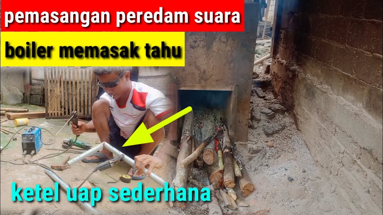 peredam suara boiler memasak tahu