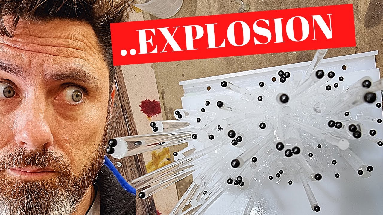 Shotgun Explosion In Epoxy Resin !