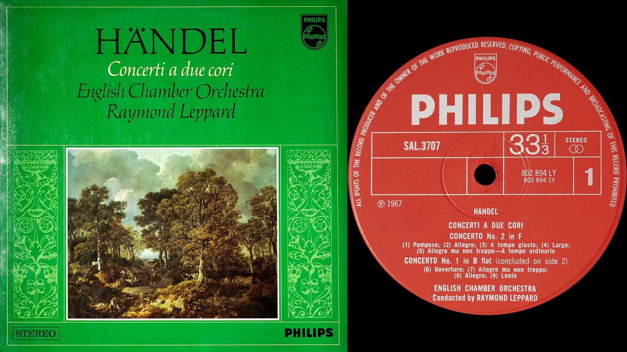 Handel - Concerti a due Cori (Leppard)  (vinyl: Ortofon Xpression MC, Graham Slee, CTC Classic 301)
