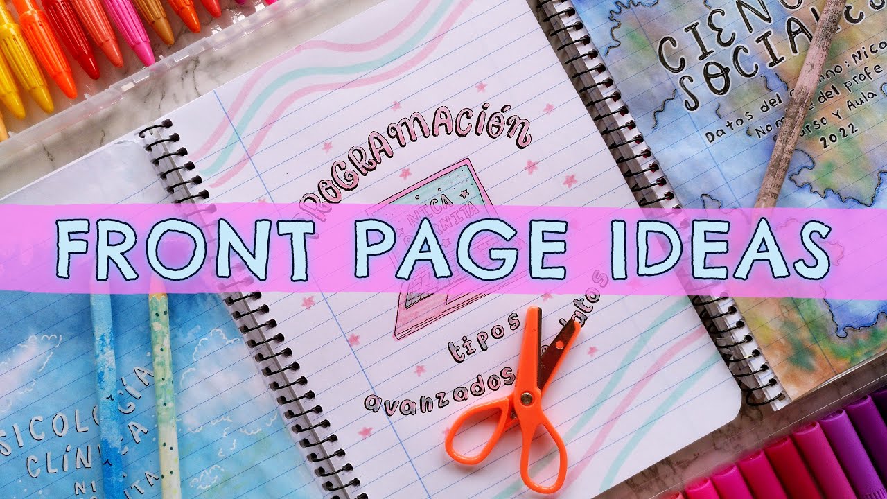 FRONT PAGE DESIGN for SCHOOL PROJECT ✨ ASSIGNMENT IDEAS🎨 DIY: NOTEBOOK COVER PAGE
