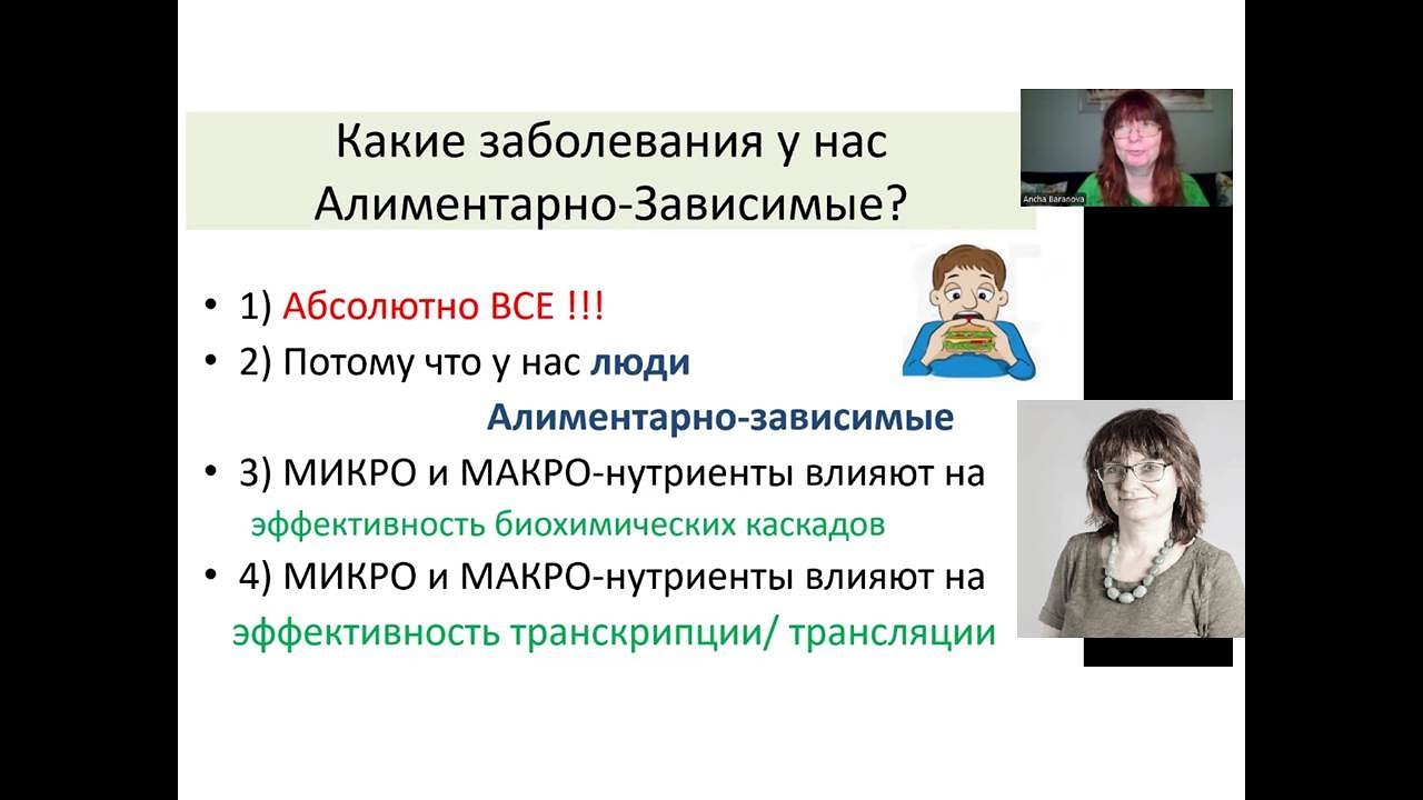 Разные Диеты при Генетических Заболевания (лекция со слайдами)