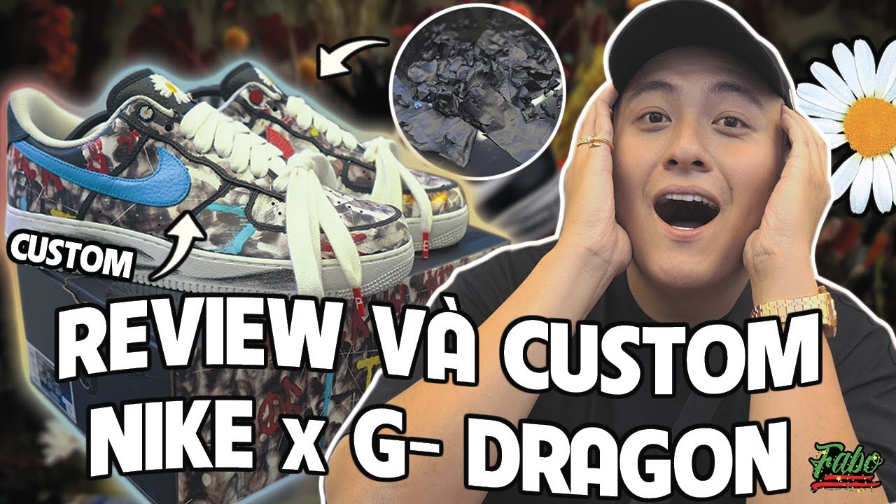 Review Và Custom Nike Air Force 1 Para- noise | Nike x G- Dragon Peaceminusone