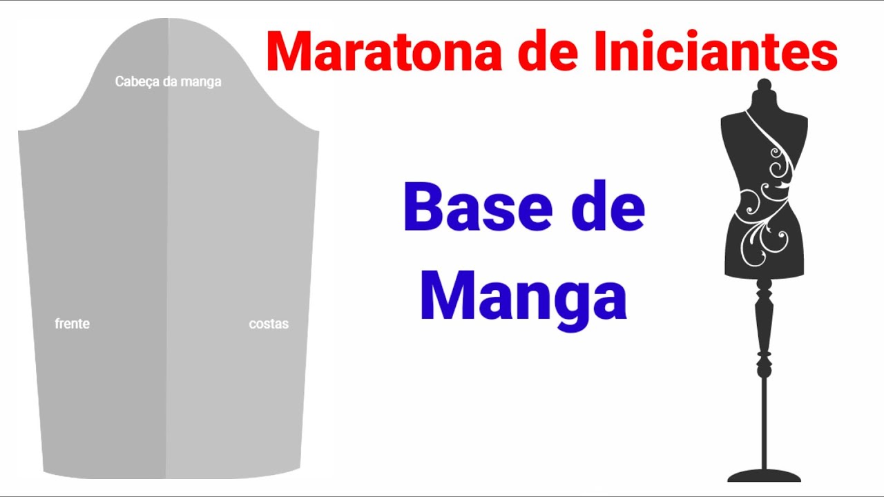 ✅️DIY Como fazer Base de Manga_Costura fácil passo a passo para iniciantes Gisleide Novelo Aula 16