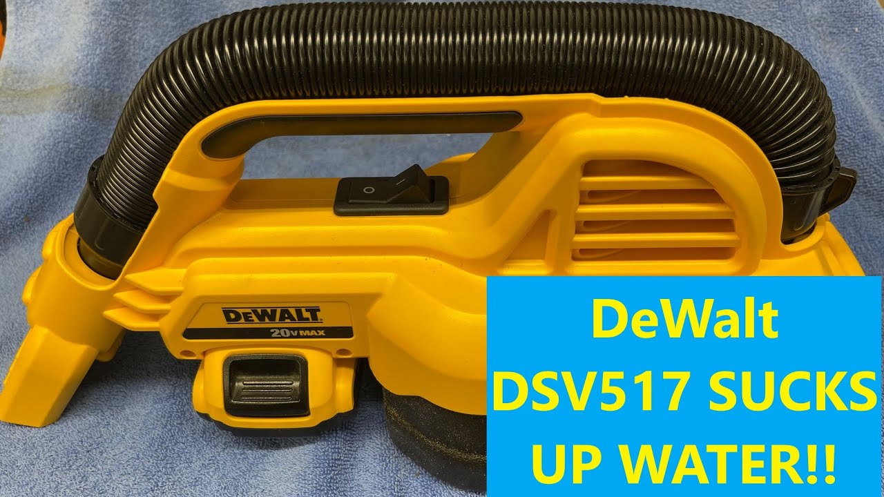Dewalt DCV517 Great Wet Vacuum!  Sucks Up Water w Dr  Joe