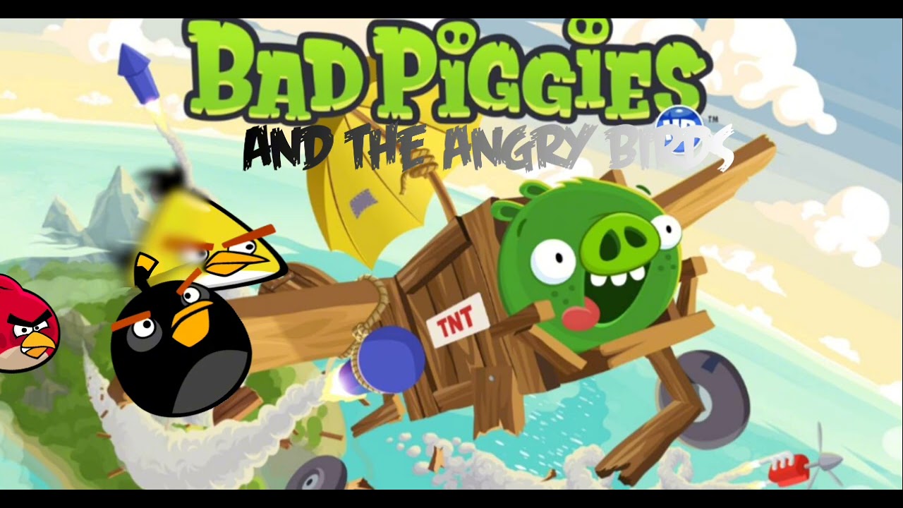 Bad piggies x angry birds mixed! (Bad piggies and angry birds music combination) 
