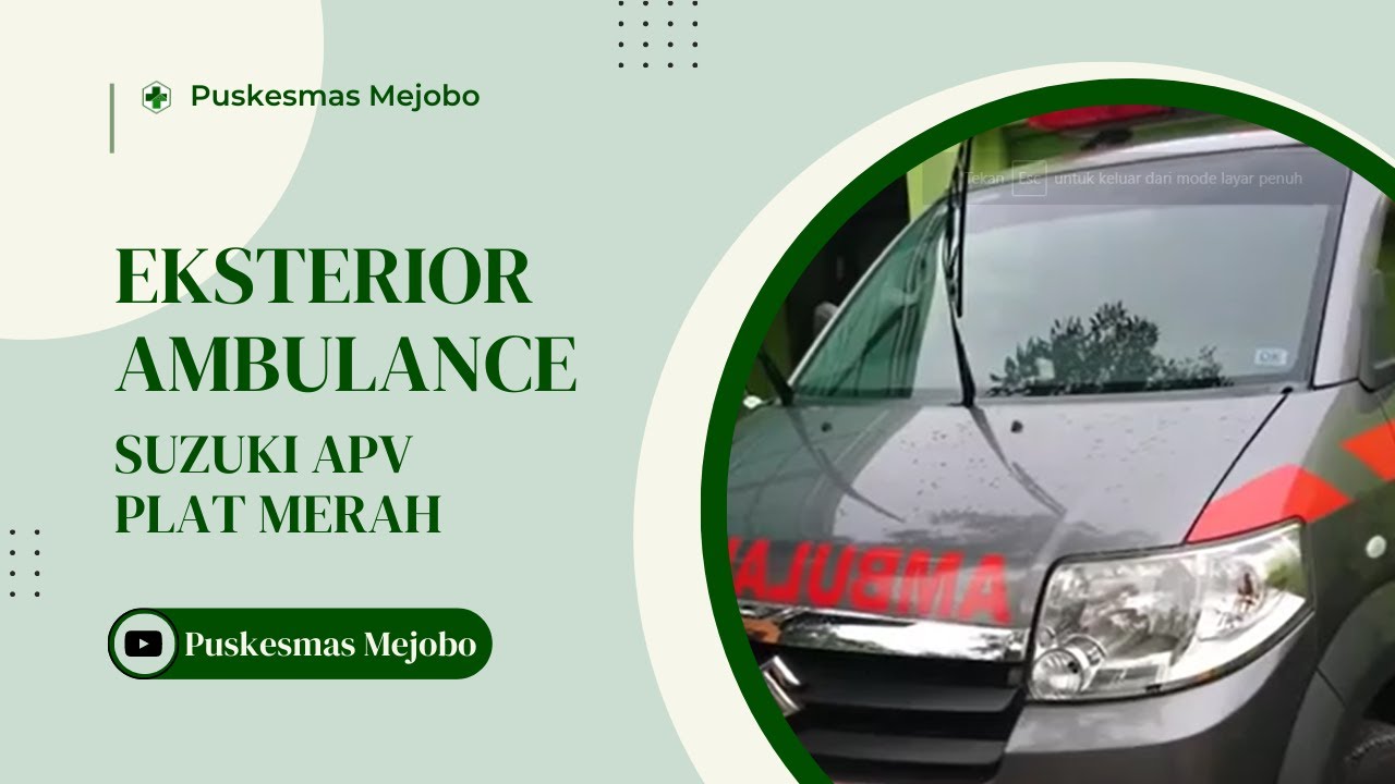 Review Mobil Ambulance Suzuki APV-Exterior Tour- Puskesmas Mejobo