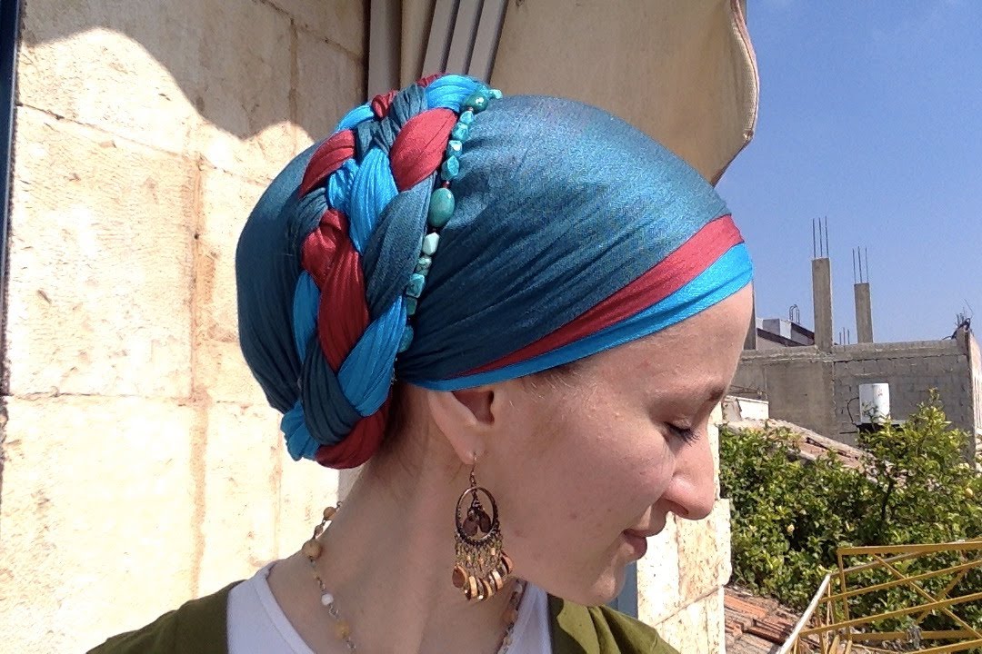 Учебное пособие по плетению Double Braid Wrapunzel Tichel