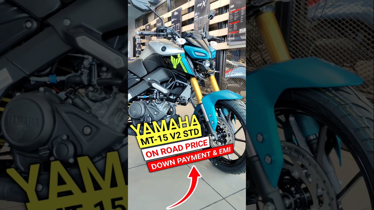 2025 Yamaha MT-15 V2 STD Model | Metallic Silver Cyan | #shorts #short #viral #viralvideo #mt15